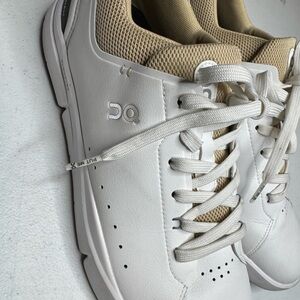 On Running Womens White and Beige Sneakers
